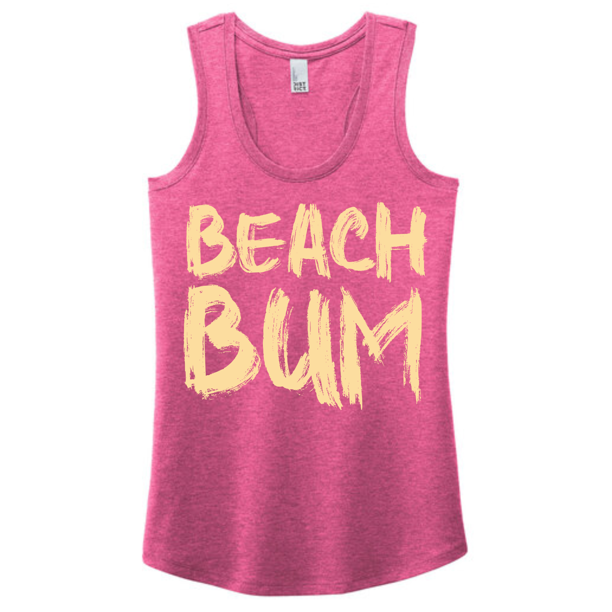 Beach Bum pink District® Women’s Perfect Tri® Racerback Tank