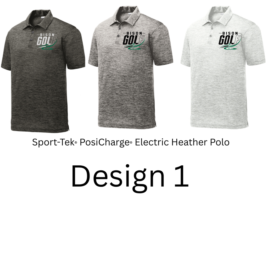 Sport-Tek® PosiCharge® Electric Heather Polo- Mens and Womens