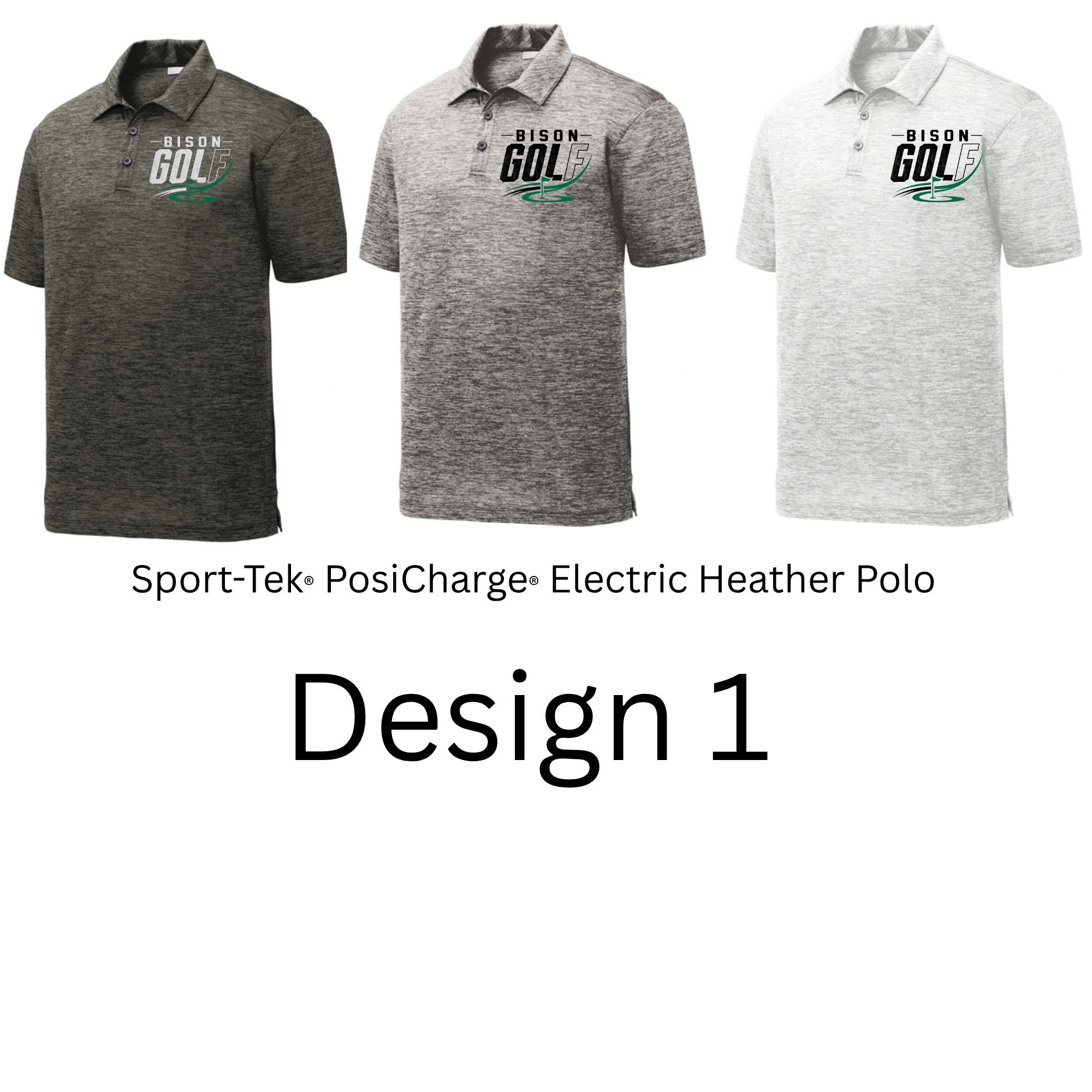 Sport-Tek® PosiCharge® Electric Heather Polo- Mens and Womens