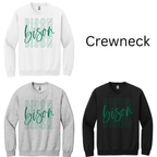 Bison 8 Stacked with Cursive