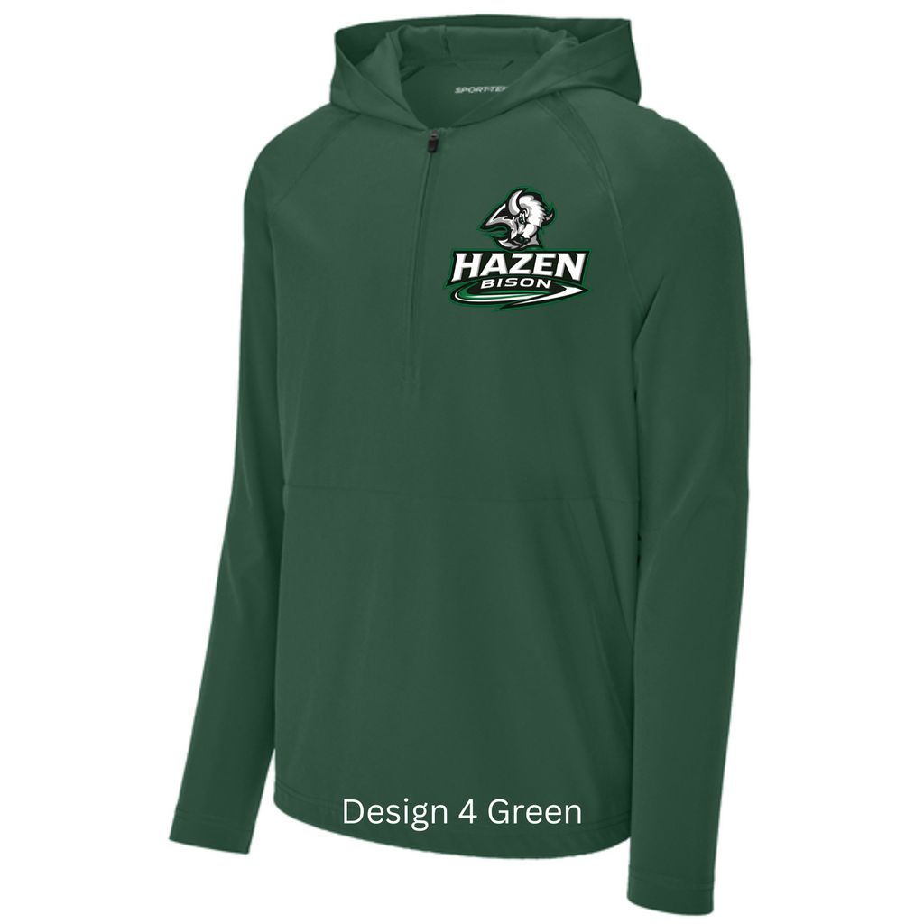 Bison Sport-Tek® Repeat 1/2-Zip Long Sleeve Hooded Jacket