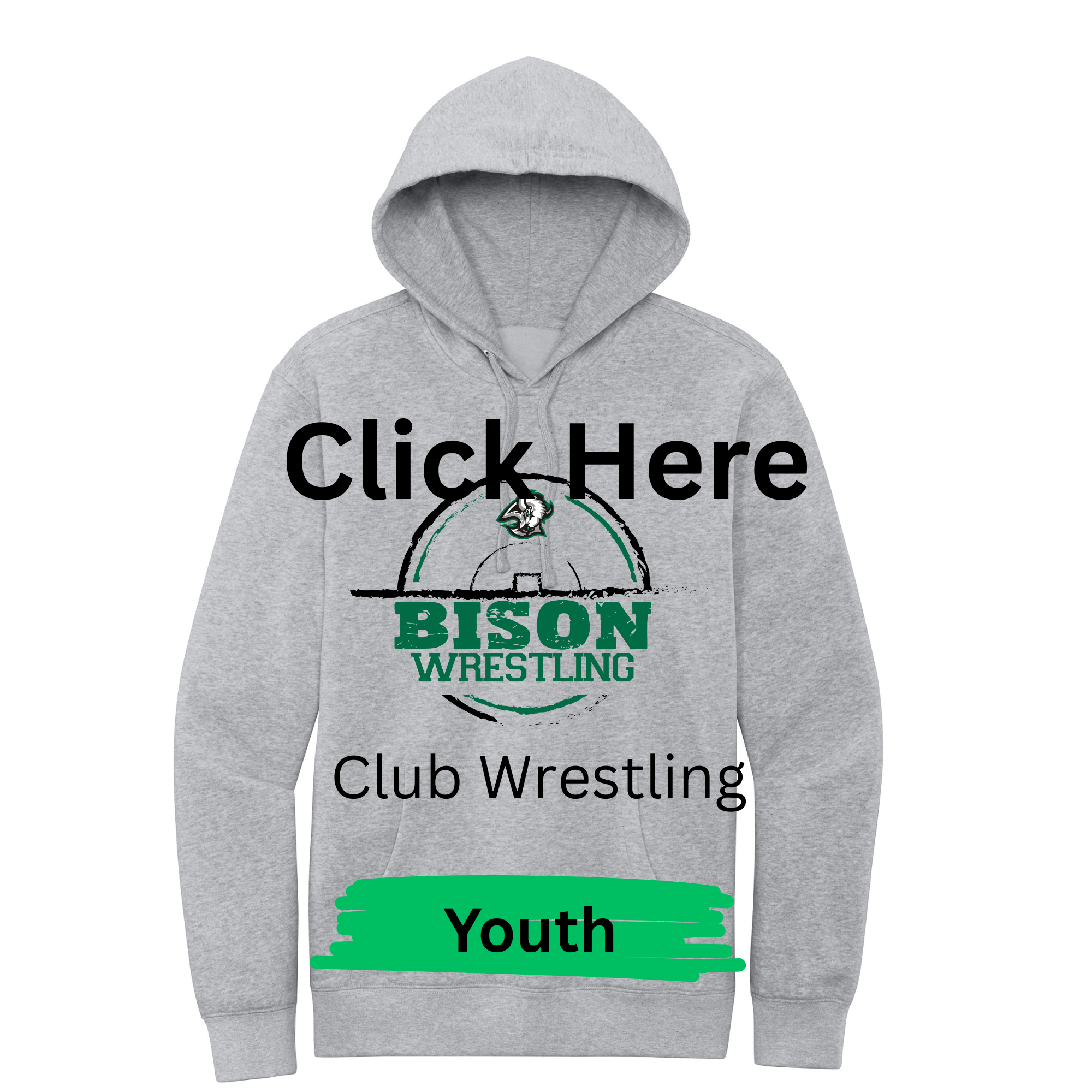 Youth- Bison Wrestling Hoodie (Club)
