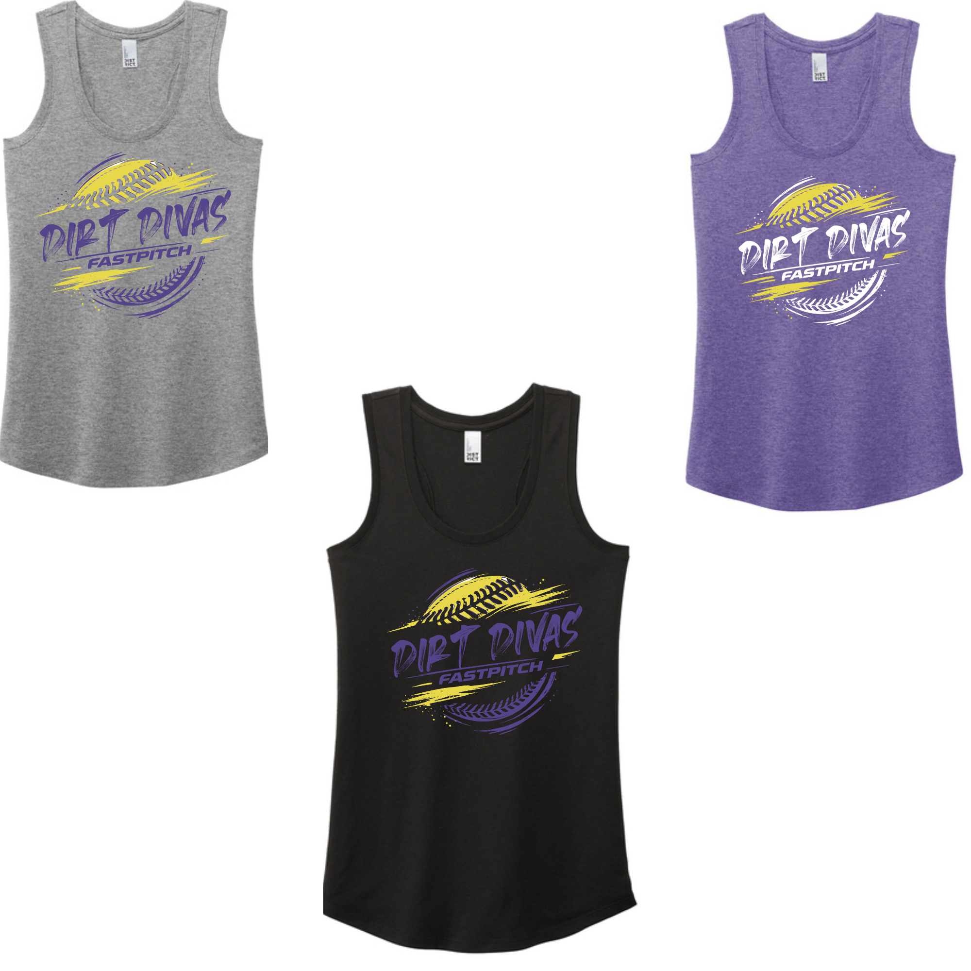 Dirt Divas Tanks District® Women’s Perfect Tri® Racerback Tank
