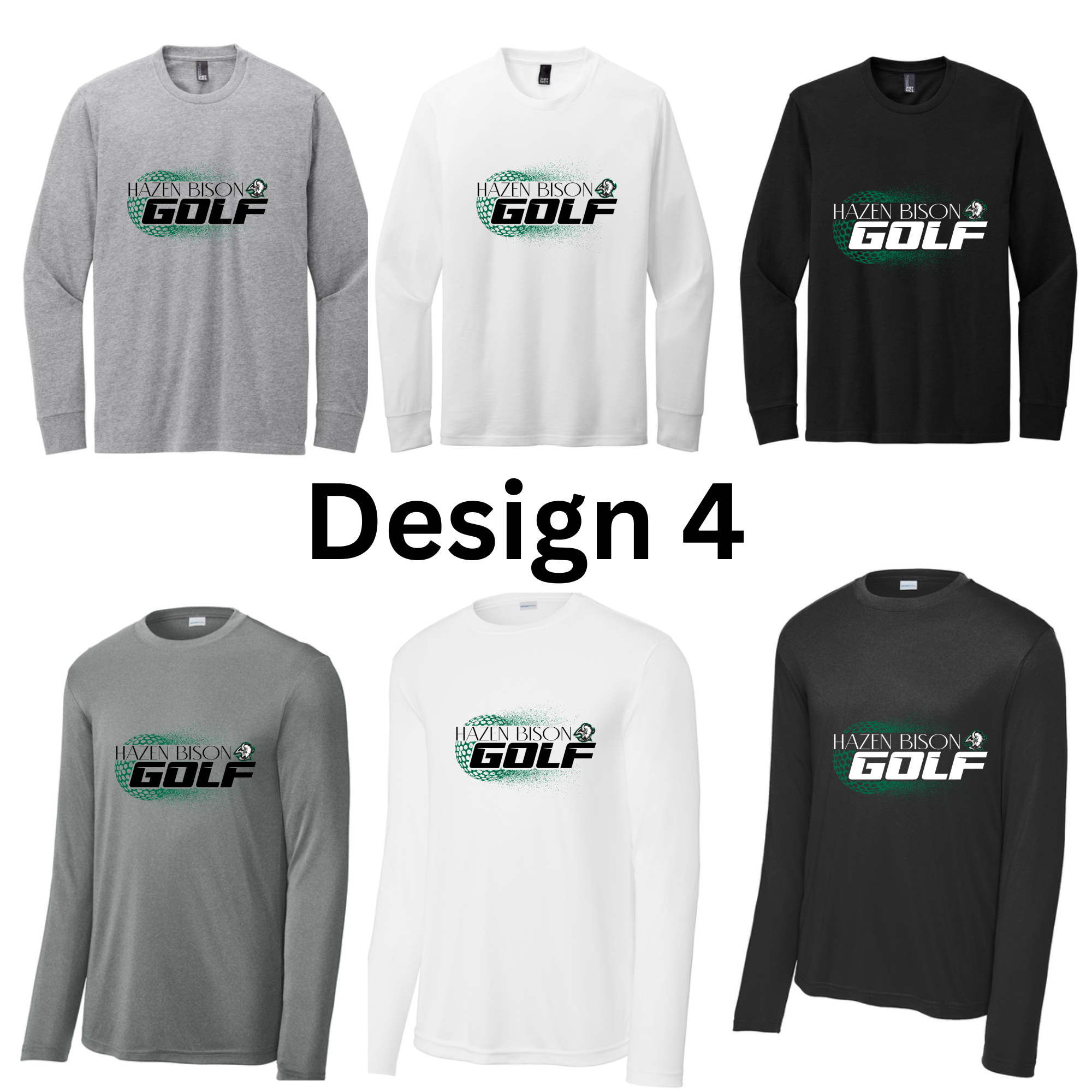 Girls Golf Long Sleeves Both Regular and Polyester