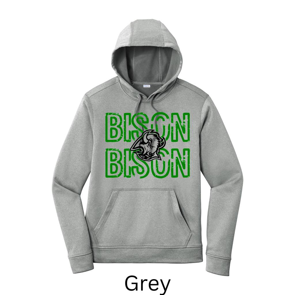 Sport-Tek Sport-Wick Adult and Youth Hoodie Bison 1