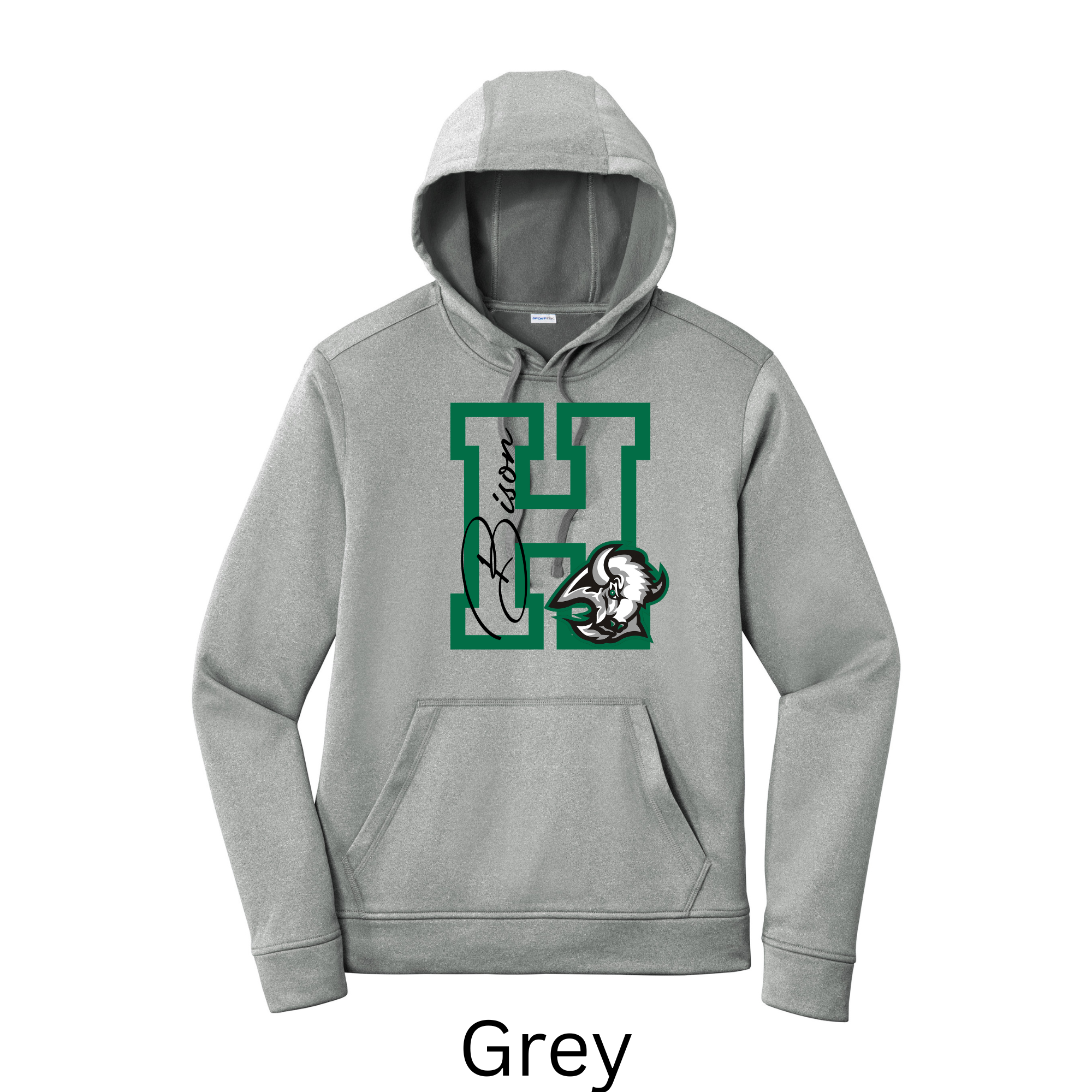 Sport-Tek Sport-Wick Adult and Youth Hoodie Bison 6