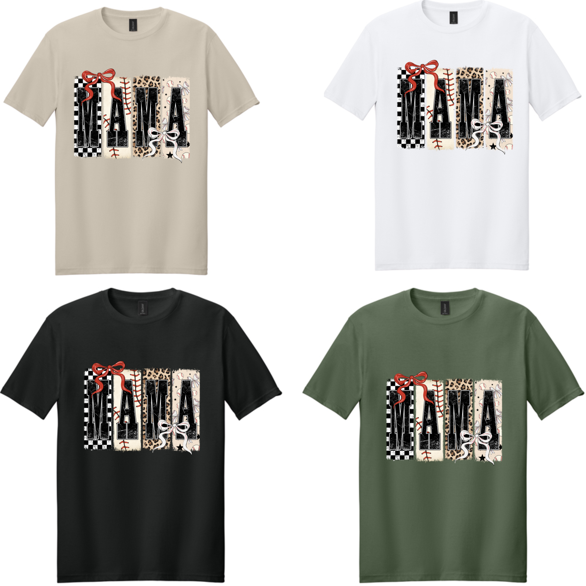Mama- Baseball Checkered/Cheetah/Balls