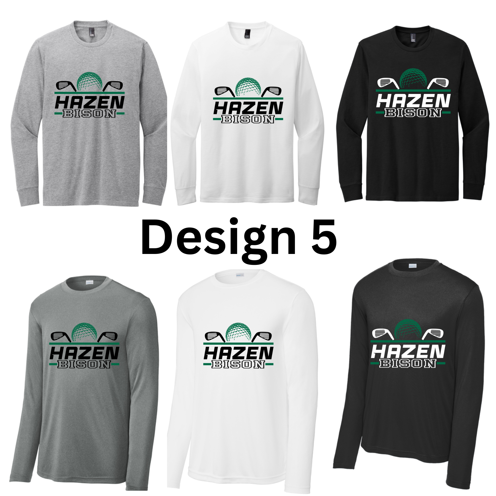 Girls Golf Long Sleeves Both Regular and Polyester