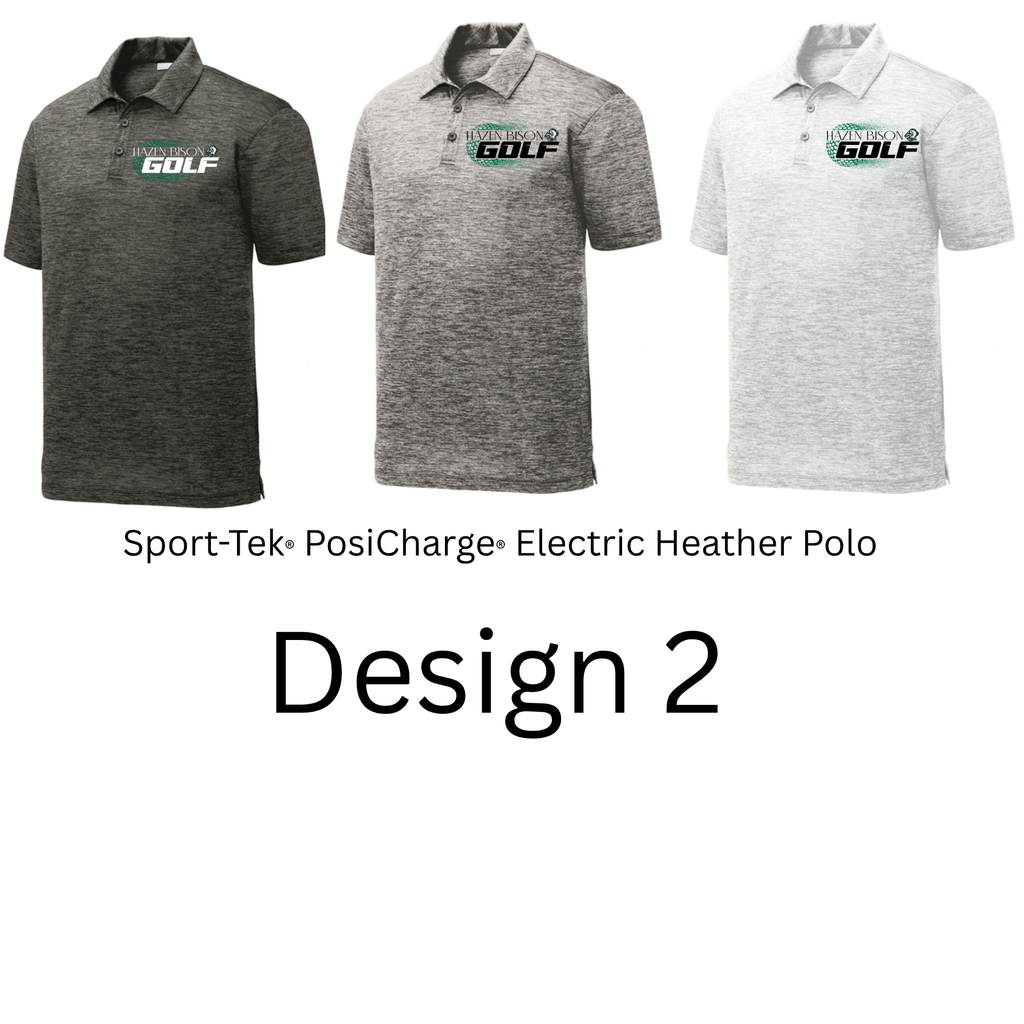 Sport-Tek® PosiCharge® Electric Heather Polo- Mens and Womens