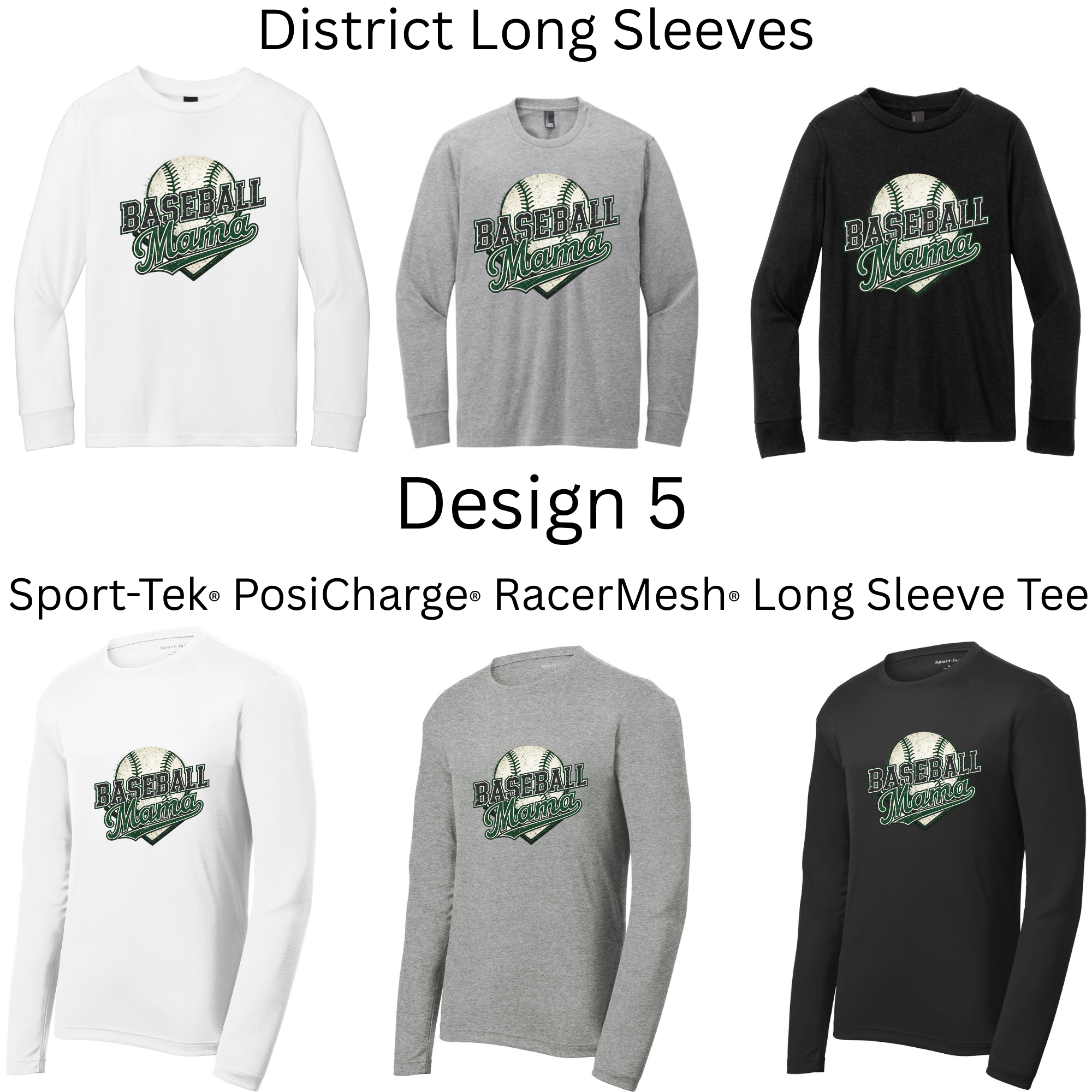 Baseball Long Sleeves Both Regular and Polyester