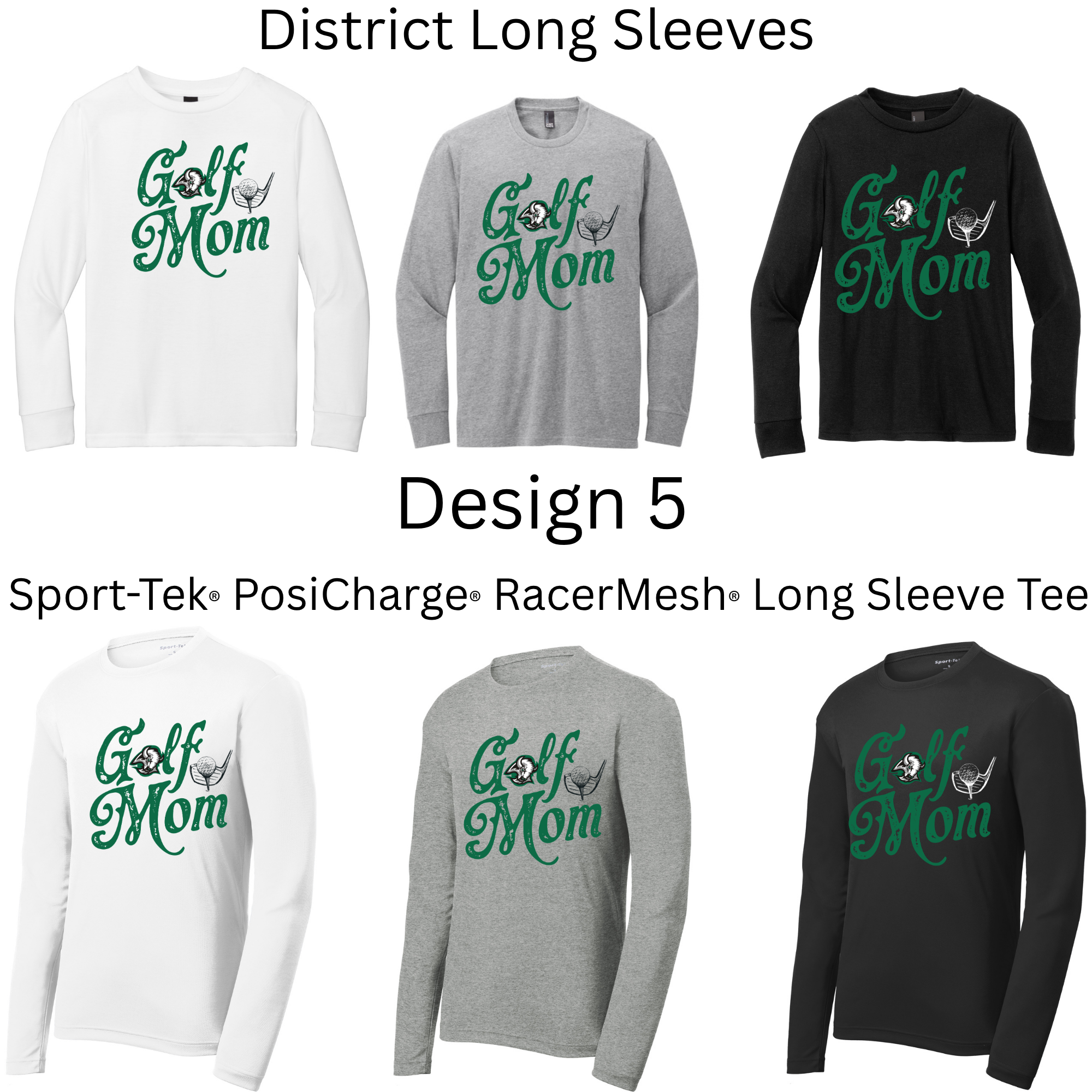 Golf Long Sleeves Both Regular and Polyester