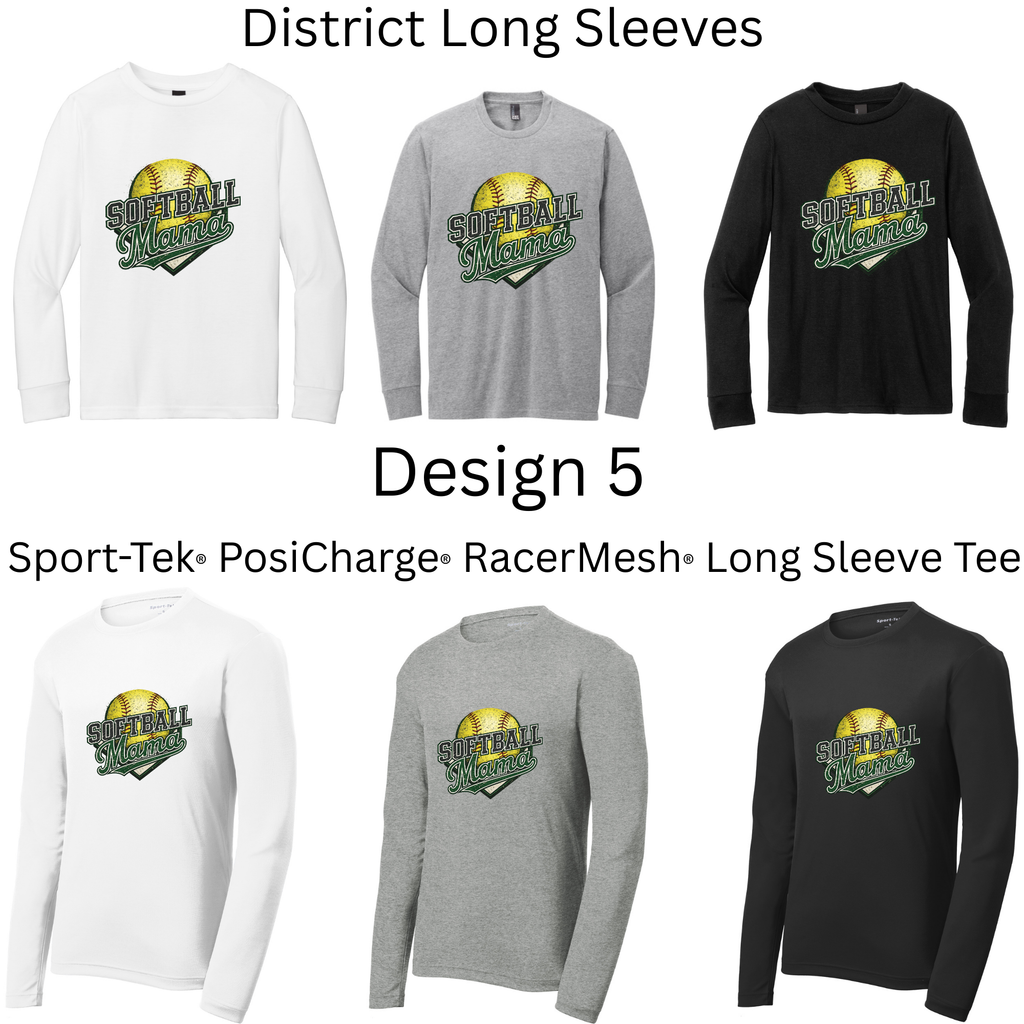 Softball Long Sleeves Both Regular and Polyester