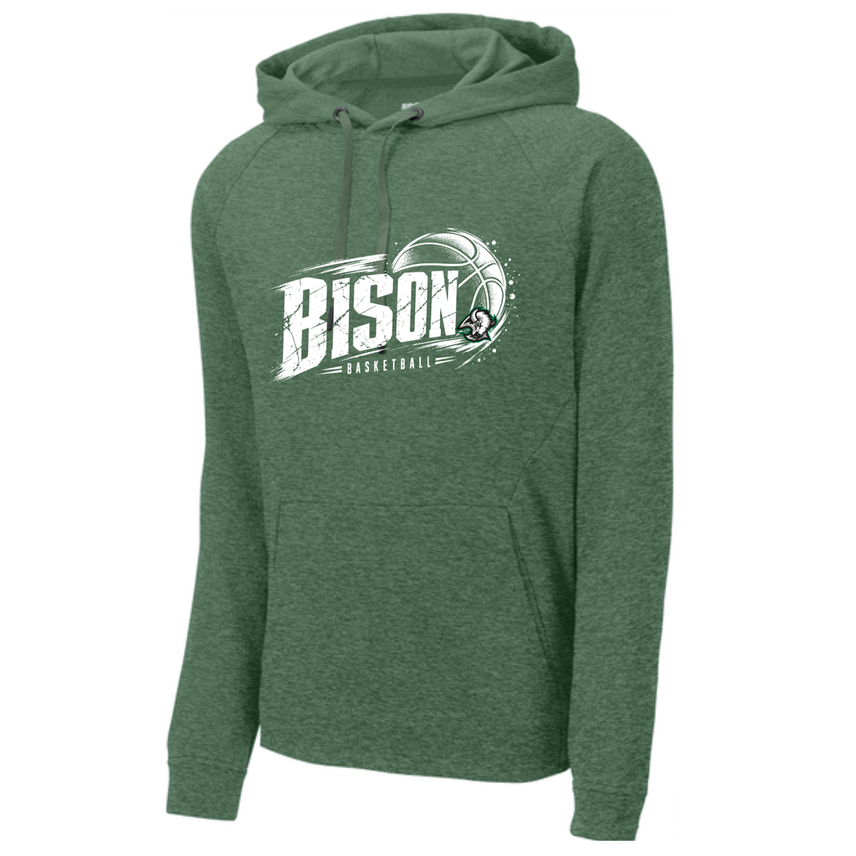 Basketball 7- Paint on Green Apparel