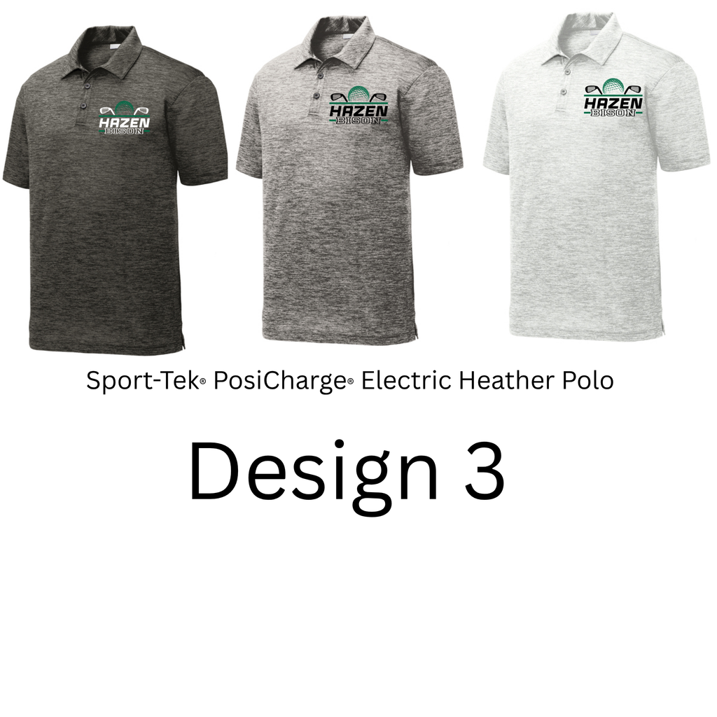 Sport-Tek® PosiCharge® Electric Heather Polo- Mens and Womens