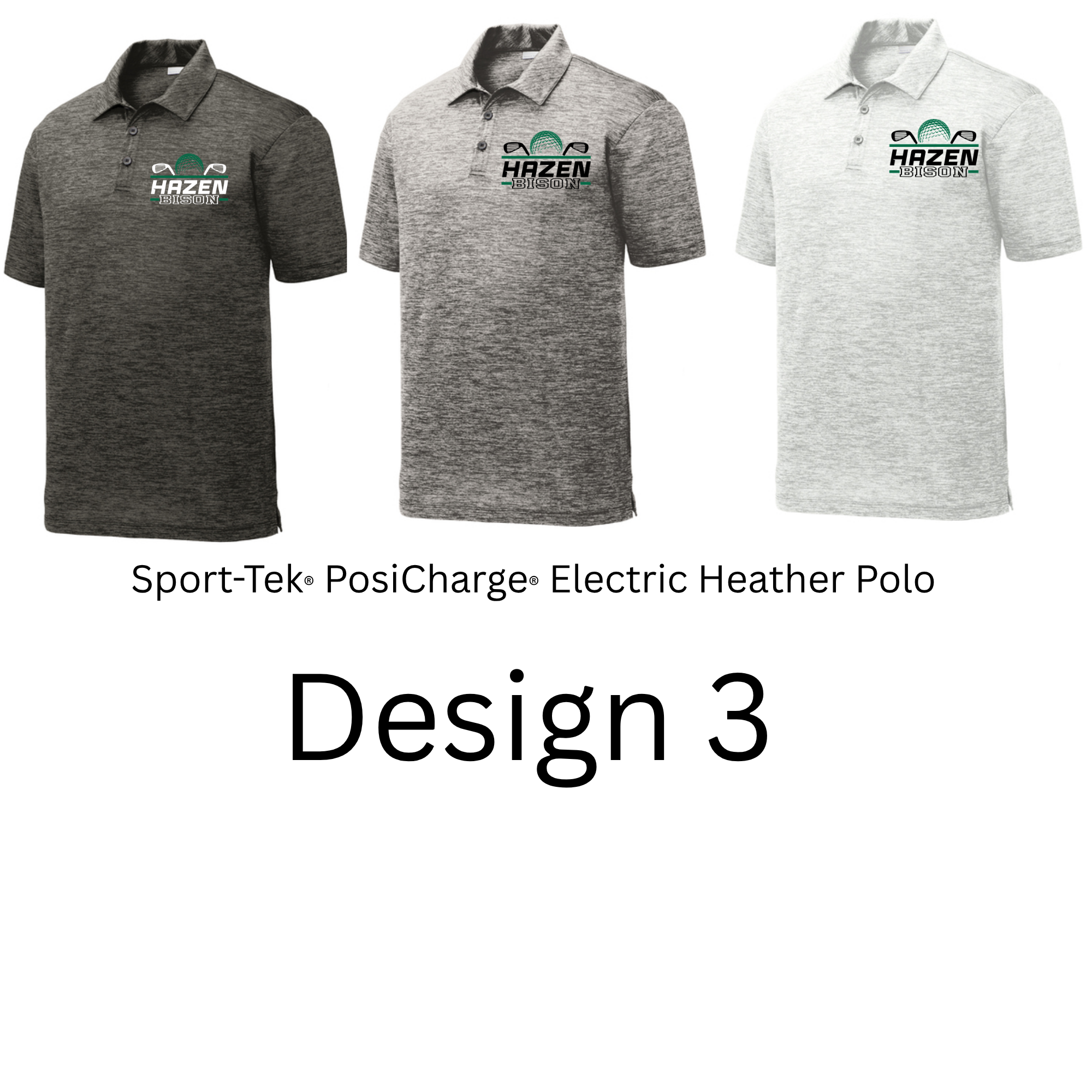 Sport-Tek® PosiCharge® Electric Heather Polo- Mens and Womens