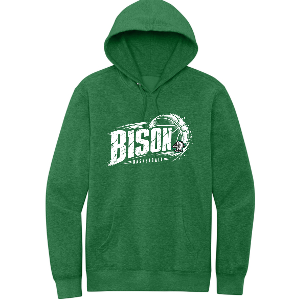 Basketball 7- Paint on Green Apparel