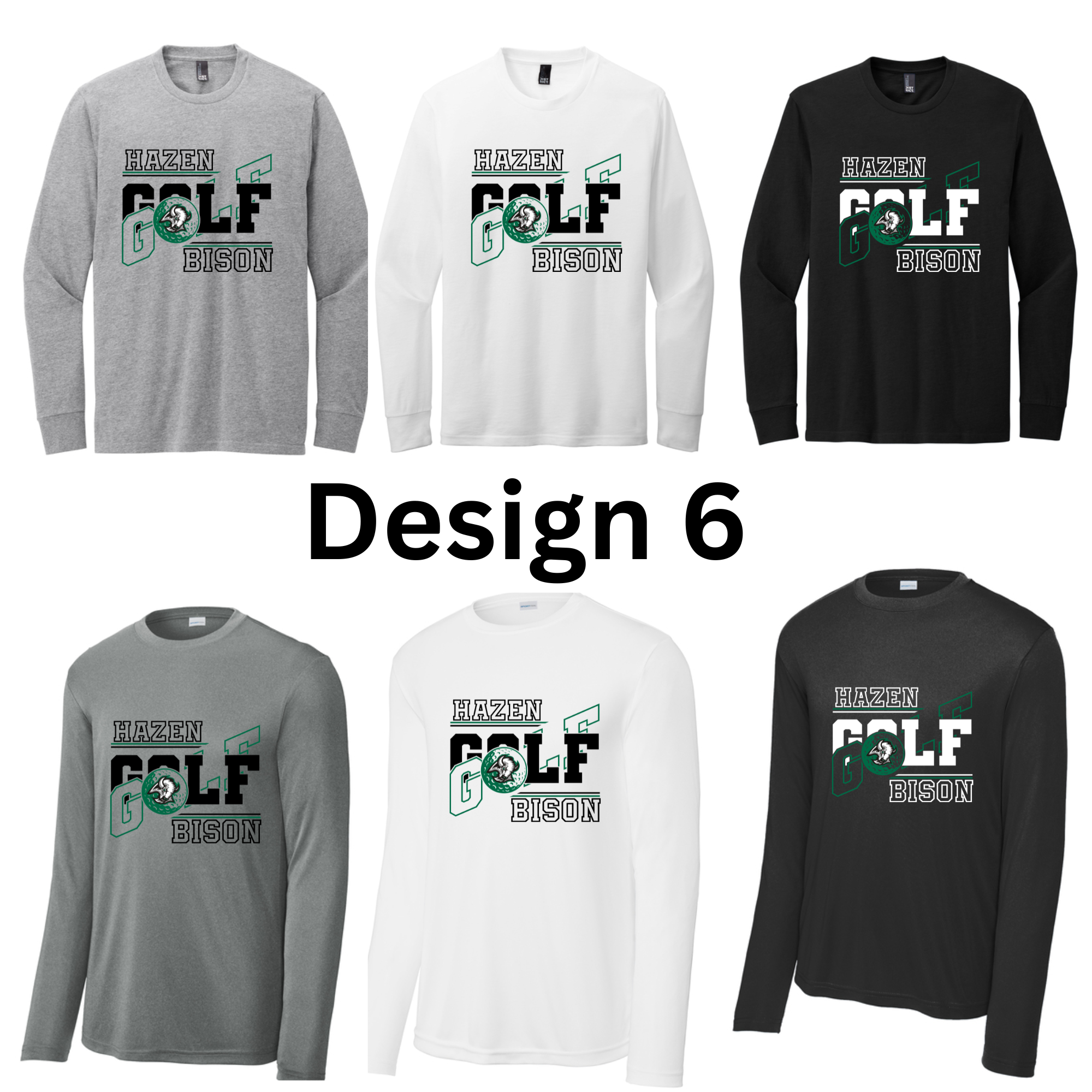 Girls Golf Long Sleeves Both Regular and Polyester