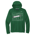 Basketball 9-Outline on Green apparel