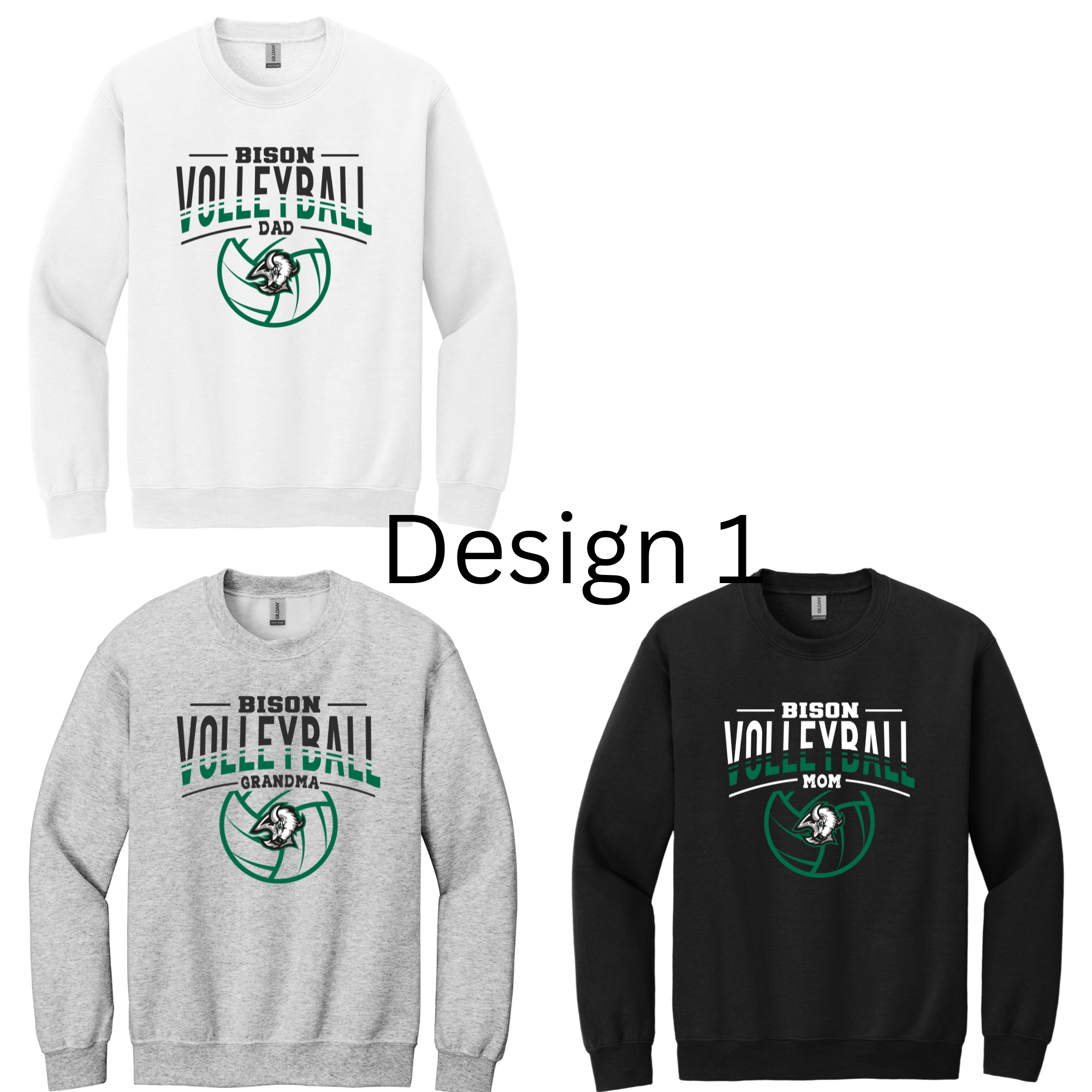Volleyball Family Crewnecks