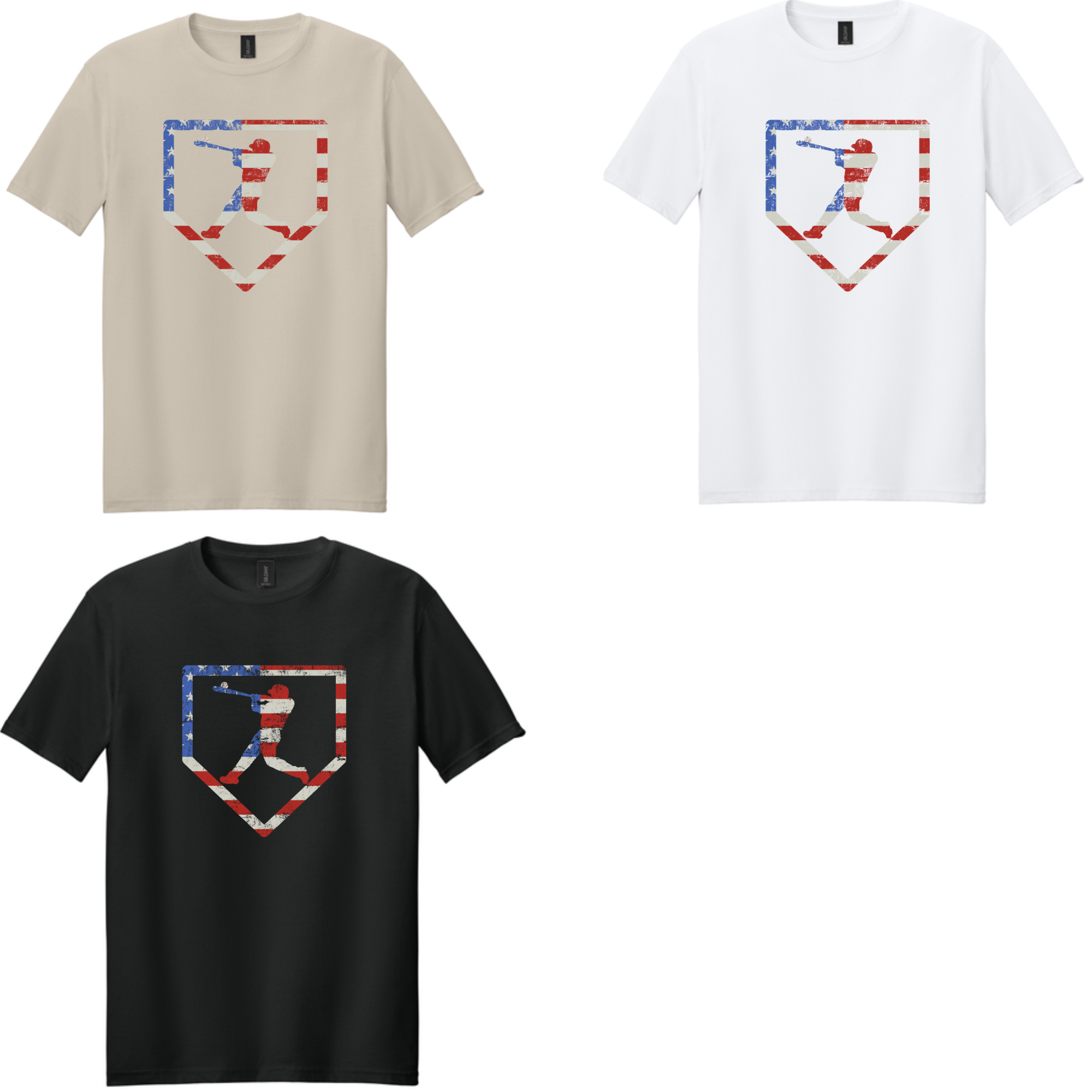 Patriotic Baseball Player