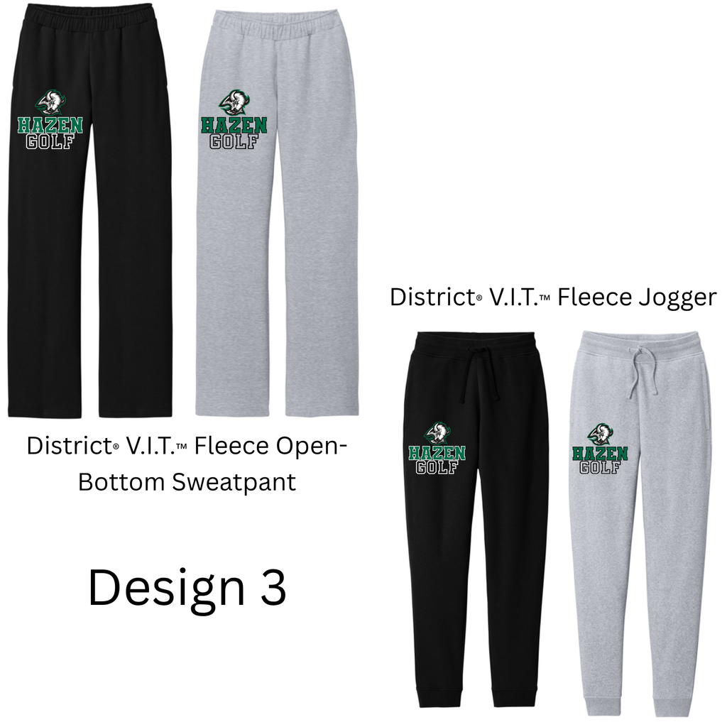 Golf District Pants- Open ended and Joggers