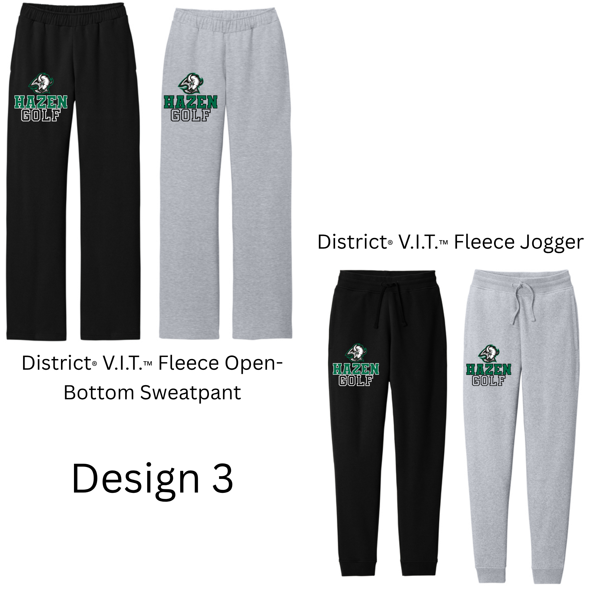 Golf District Pants- Open ended and Joggers