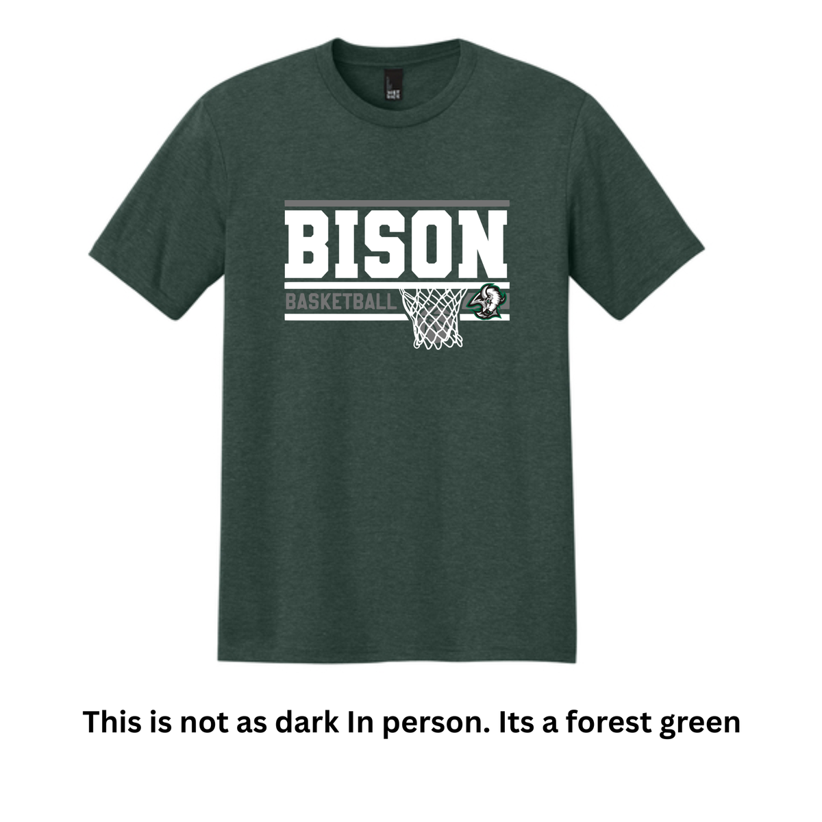 Basketball 8- Lines on Green Apparel