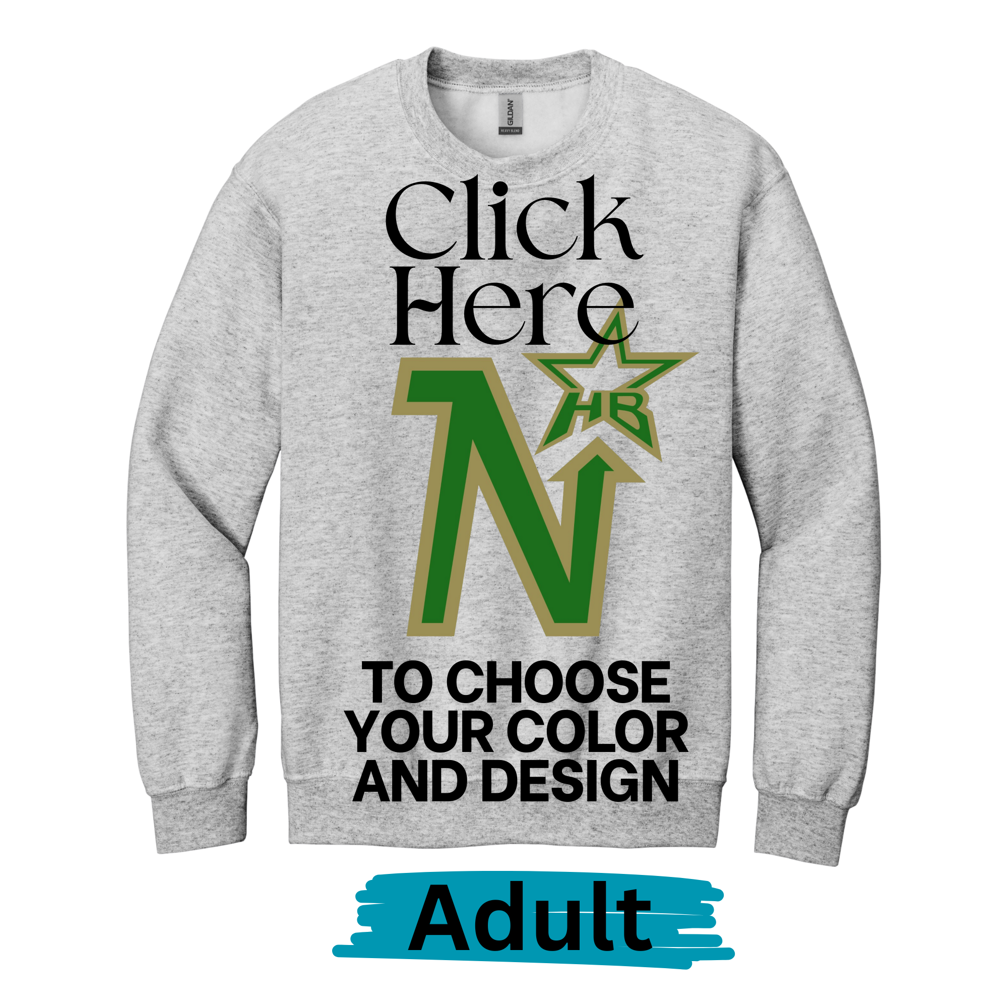 Hockey Crewneck Designs- Adult