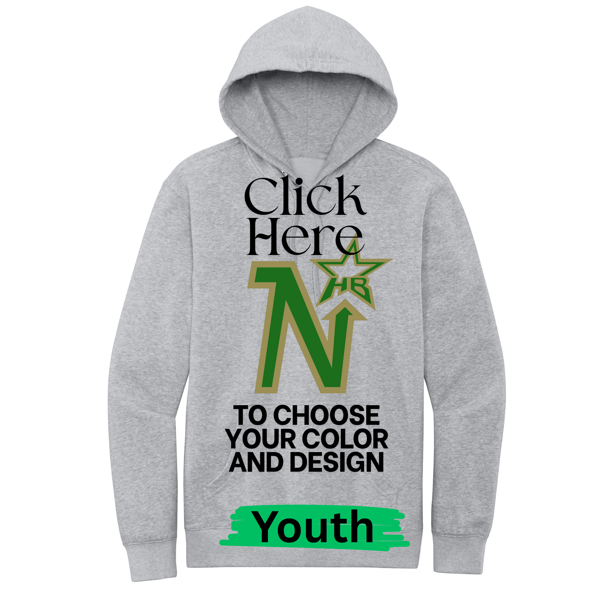 Hoodie Hockey Designs- Youth